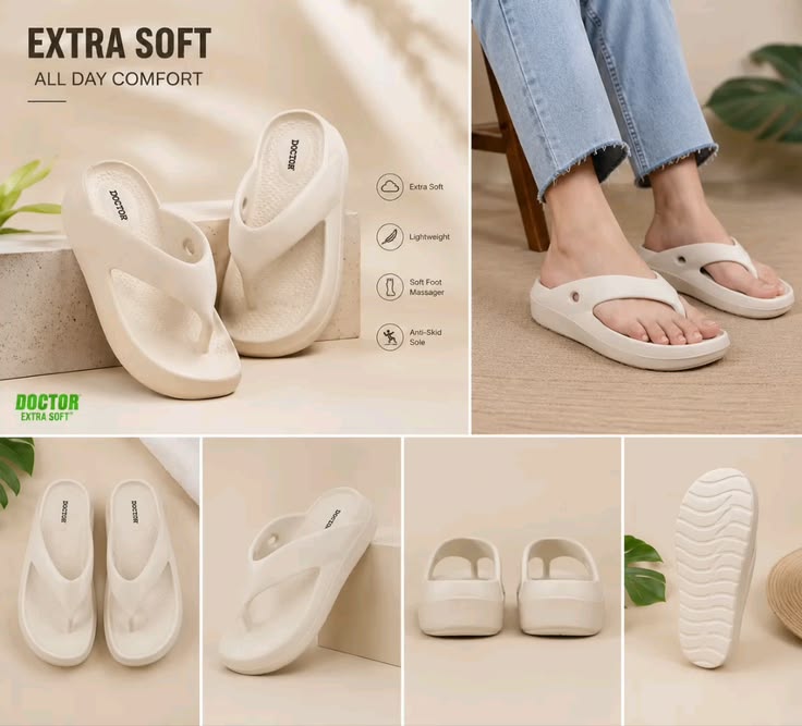 Soft Cushion Casual Slippers for All-Day Relaxation
